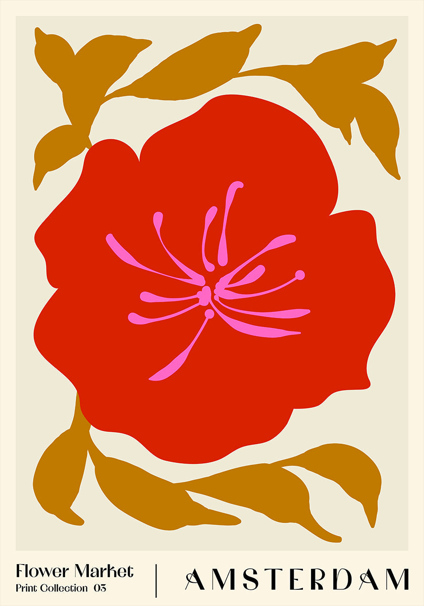 Bloemenmarkt. Amsterdamse affiche