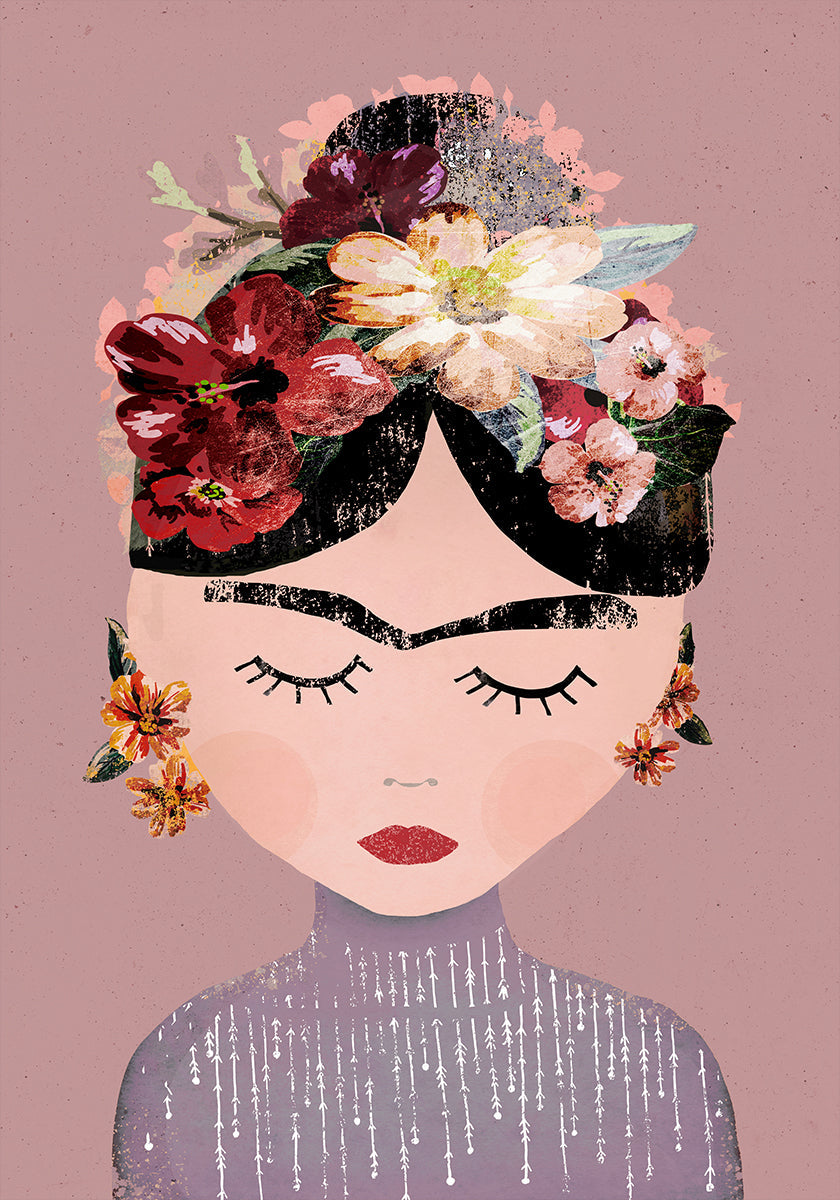 Bloemen sereniteit poster