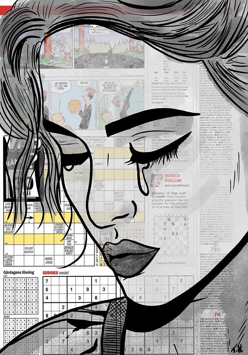 Papier meisje poster