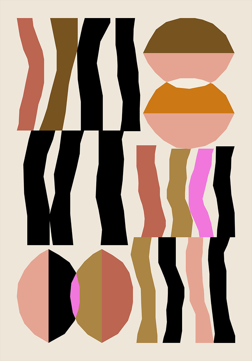 Abstracte compositie 26 Affiche