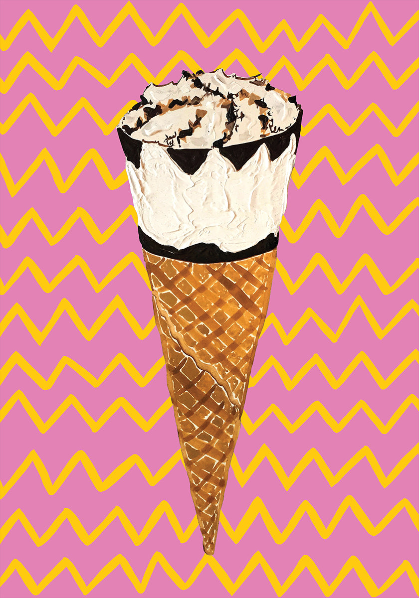 Cornetto roze poster