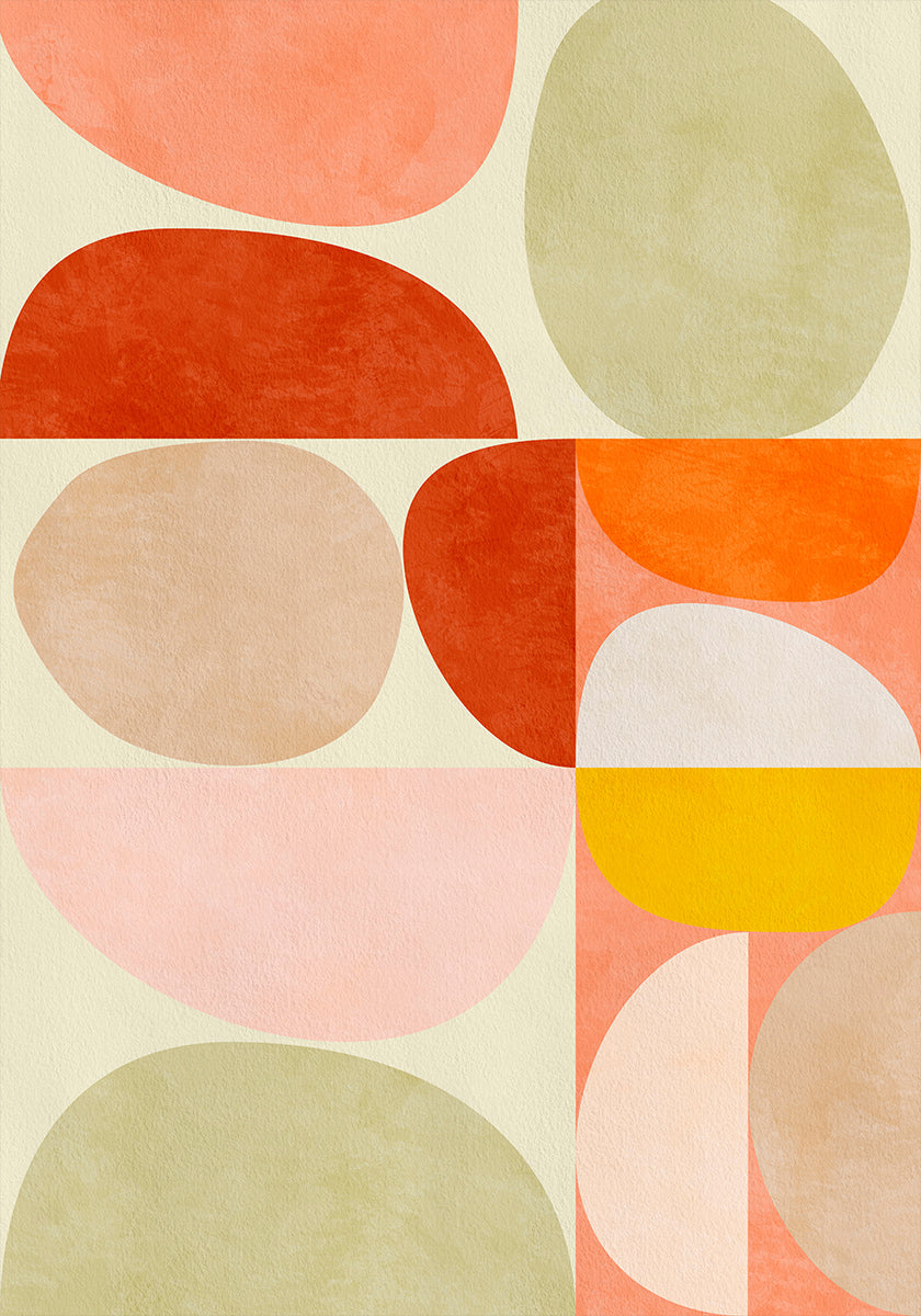 Pastelkleurige geometrie