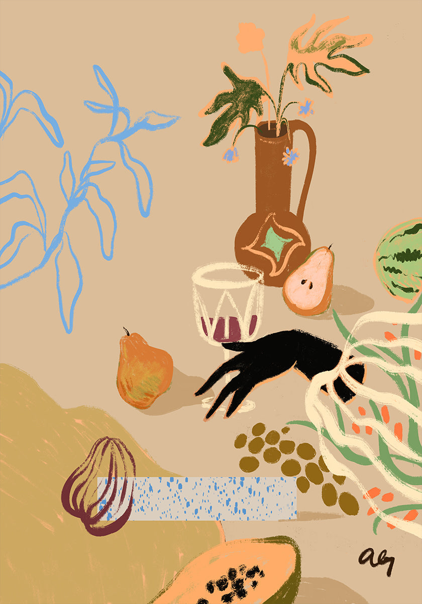 Geef mij de perenposter door