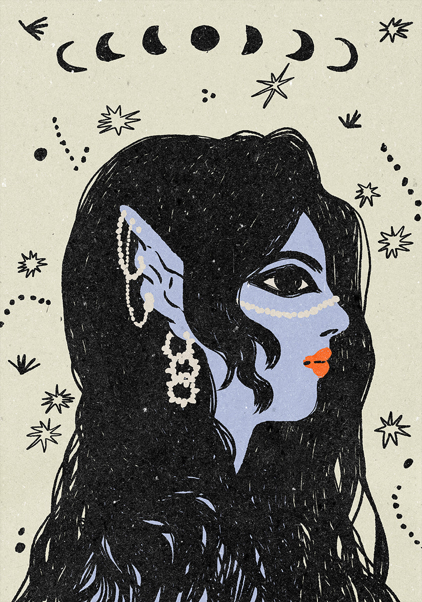 Portret van een zeemeermin