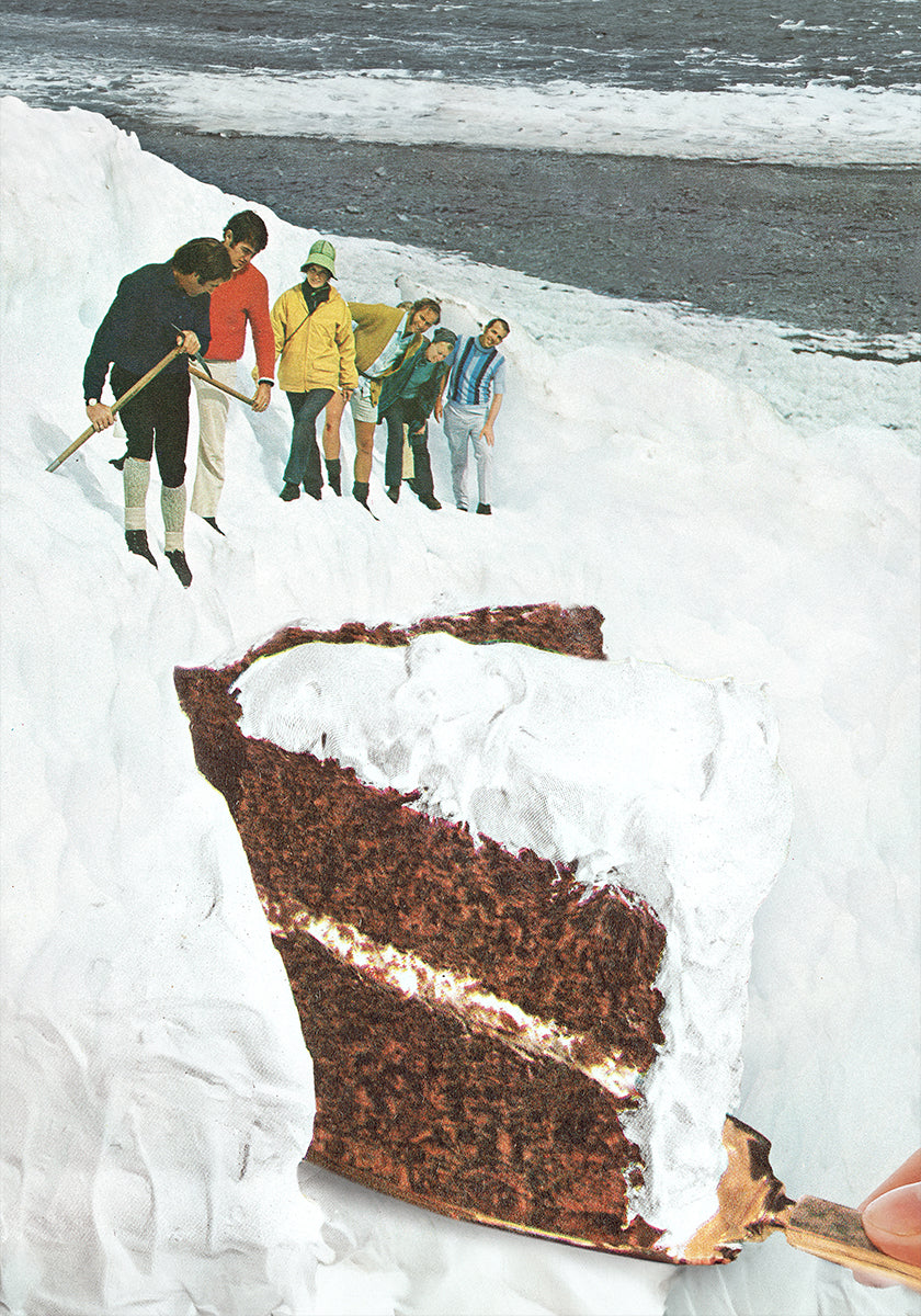 Gletsjer afkalfcake - Dessert Snow Mountain Poster