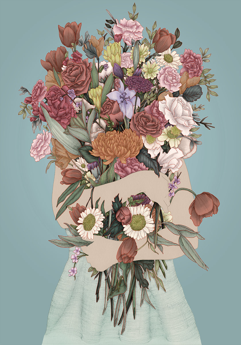 Een grote poster van Garden Teal verzamelen