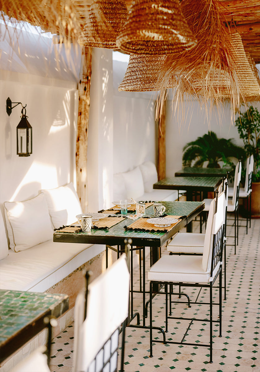 Klaar voor ontbijt | Marrakech reisfotografie poster