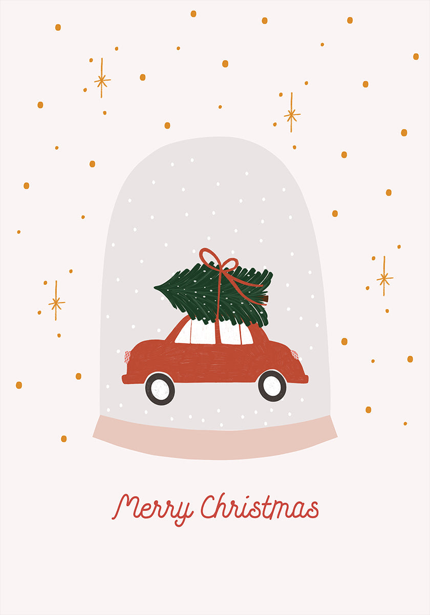 Vrolijke kerstposter