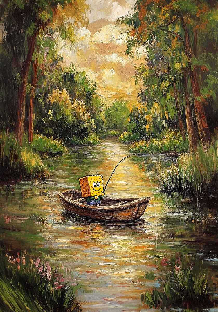 Bob bij de rivierposter