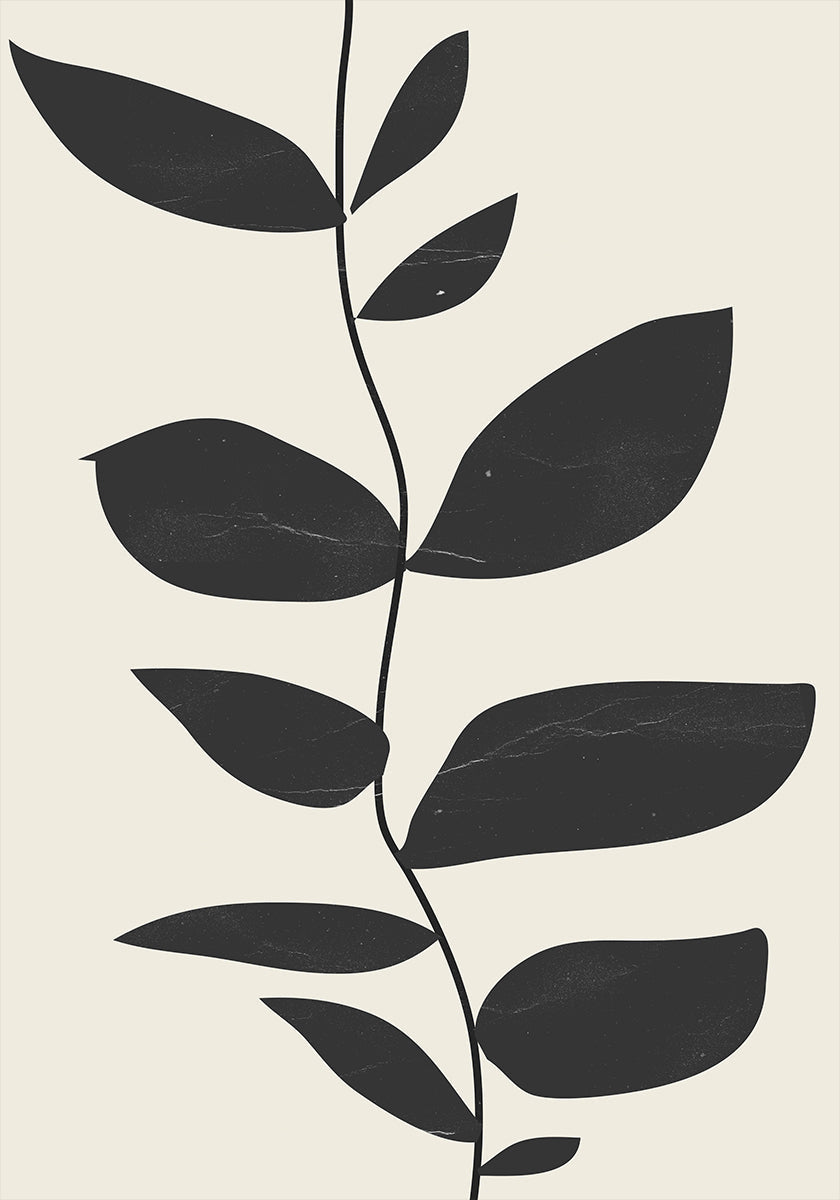 Minimale plantenposter