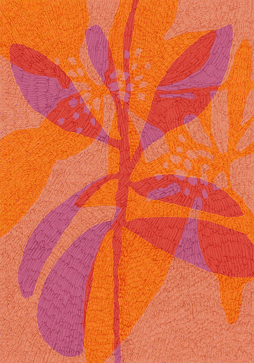 Bloemblaadjes van levendigheid poster