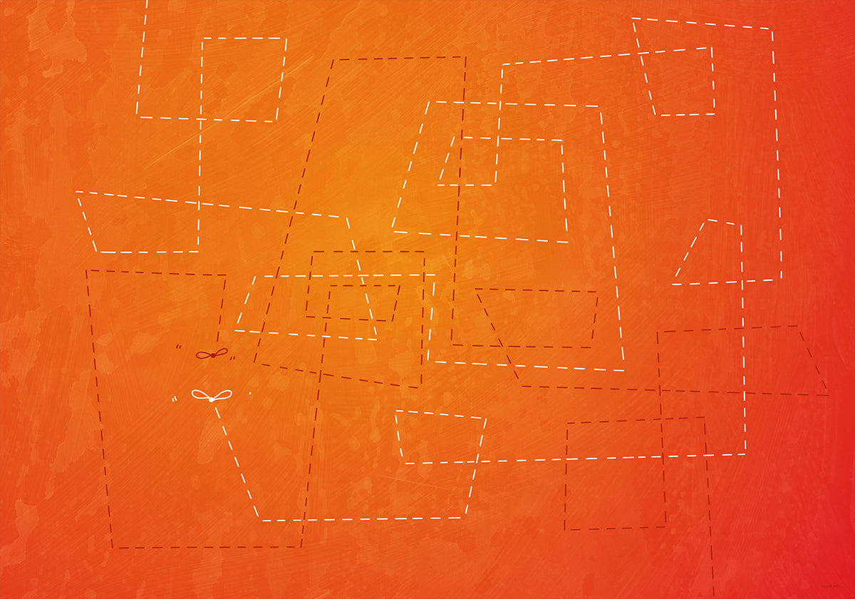 Dans van de mug op een hete zomeravond-poster