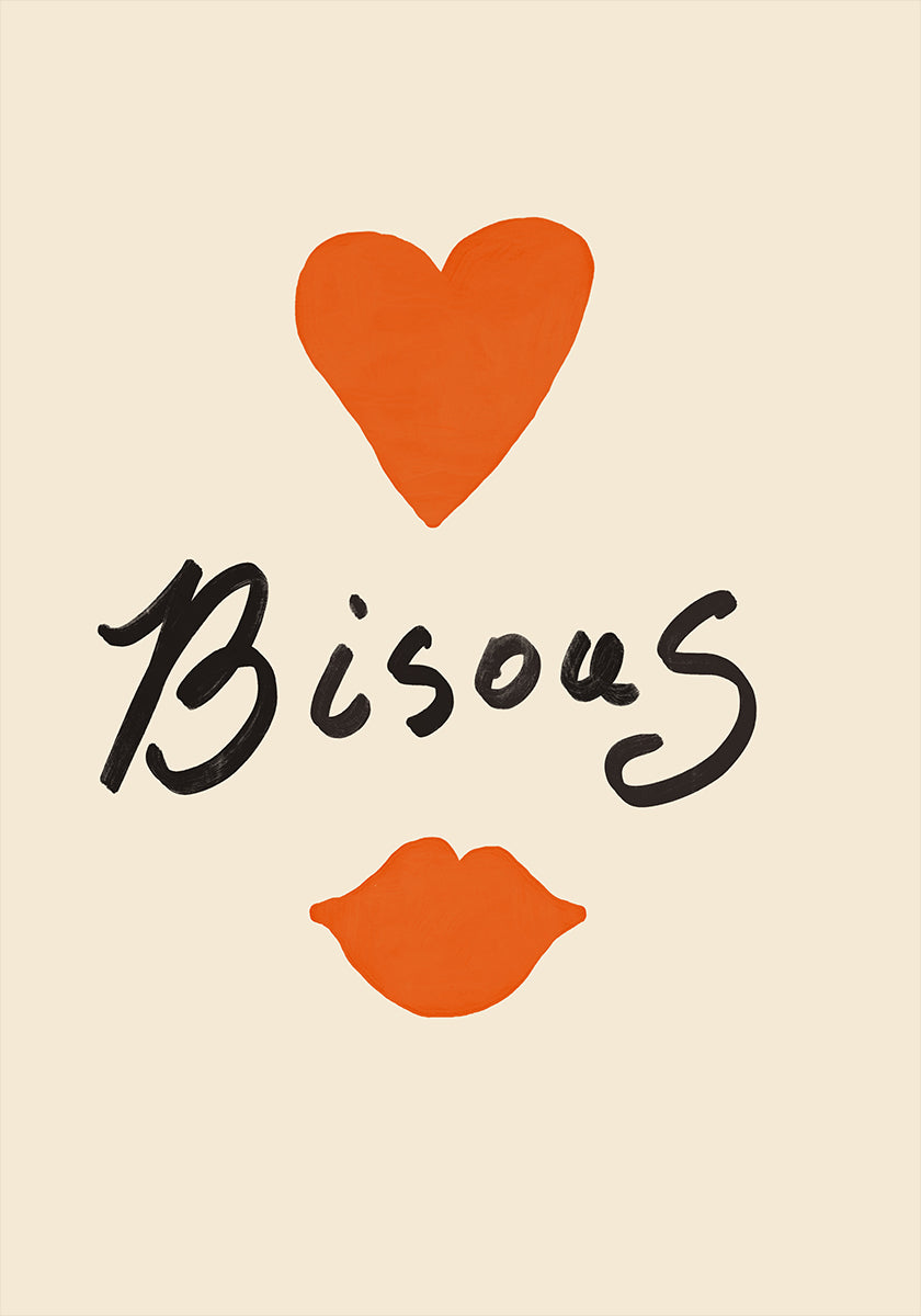 Oprechte Bisous-poster