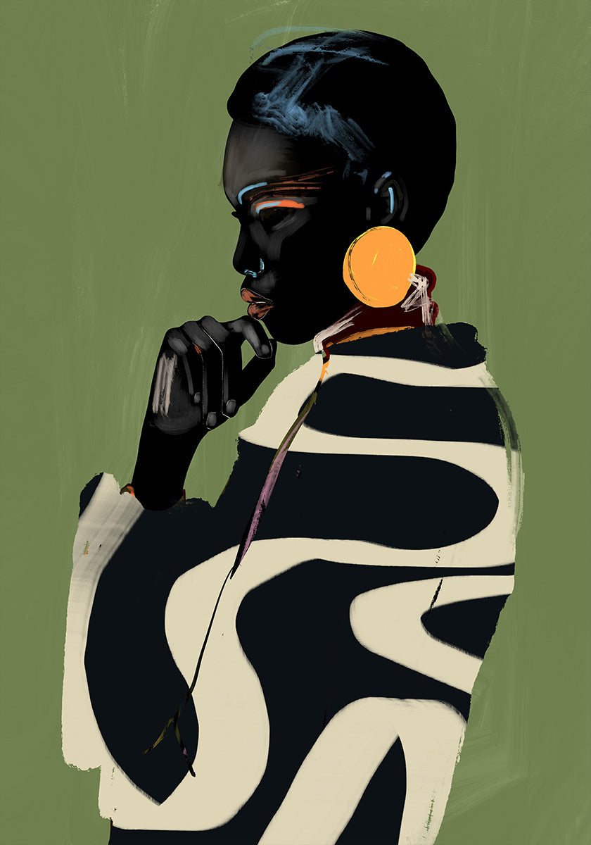 Gewaagde contemplatieposter