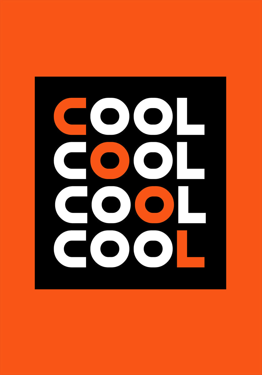 Vier keer coole poster