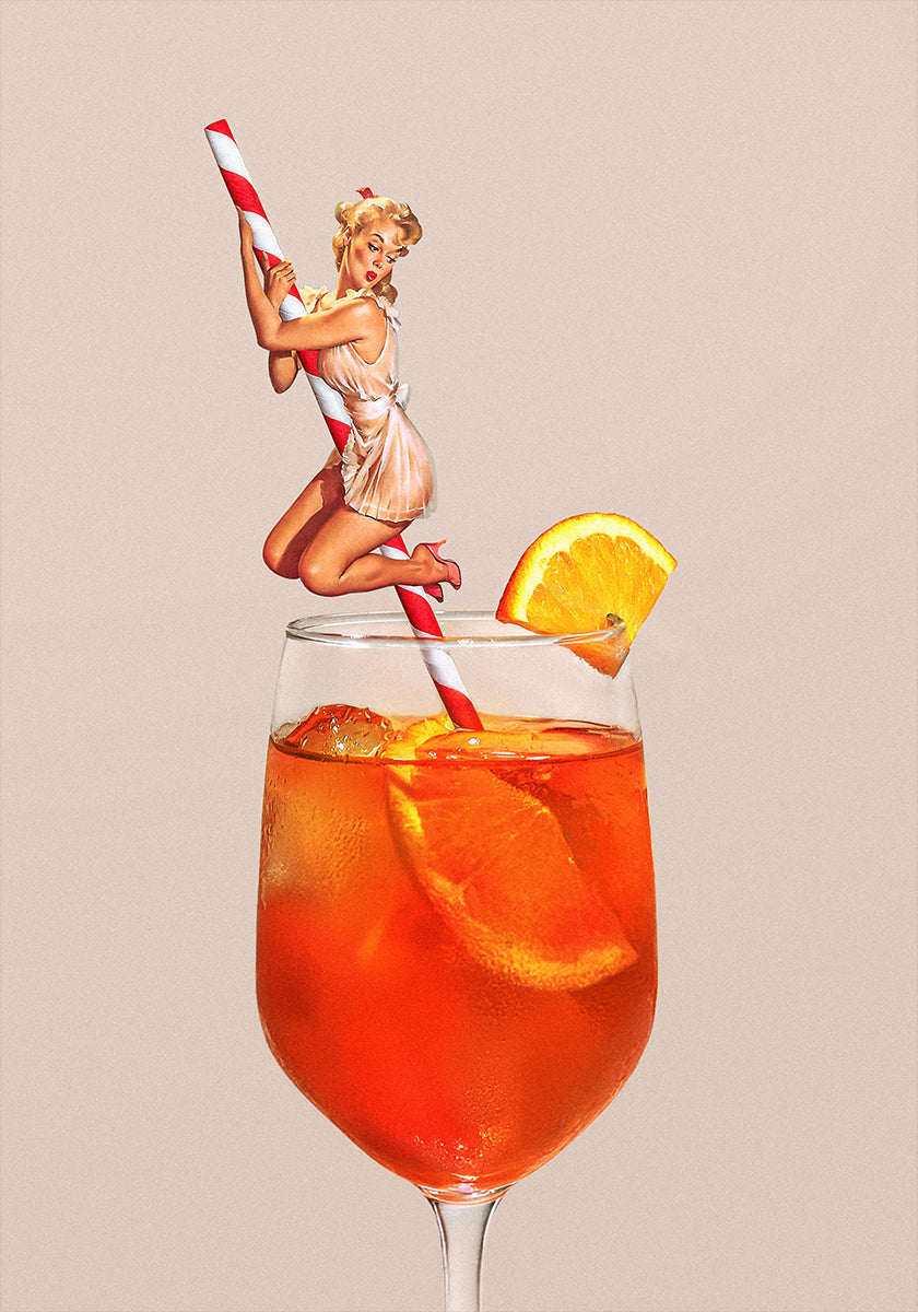 Retro Spritz-cocktailposter