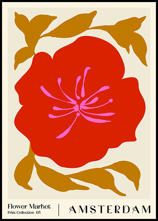 Bloemenmarkt. Amsterdamse affiche