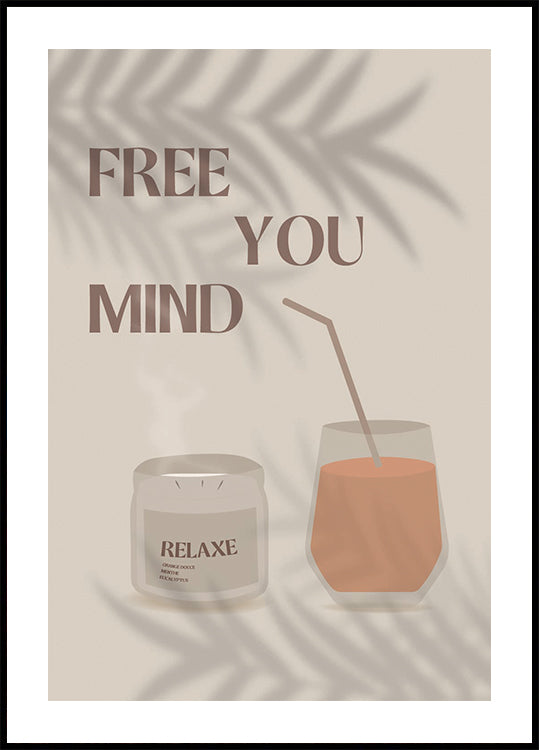 Free Your Mind 2, Kalmerende zomer met kaars en sapglasposter