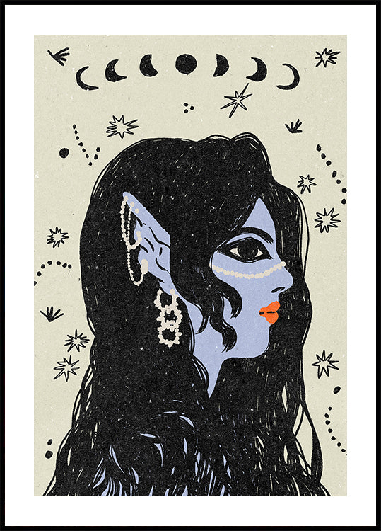 Portret van een zeemeermin