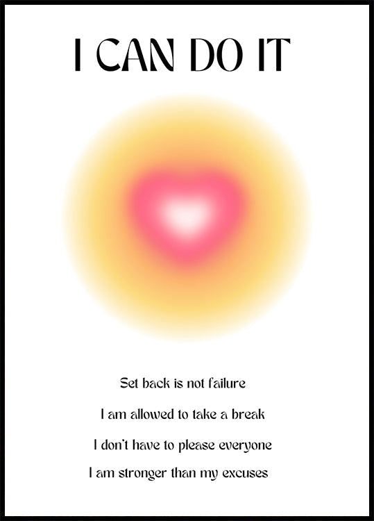 Motiverende Aura-poster