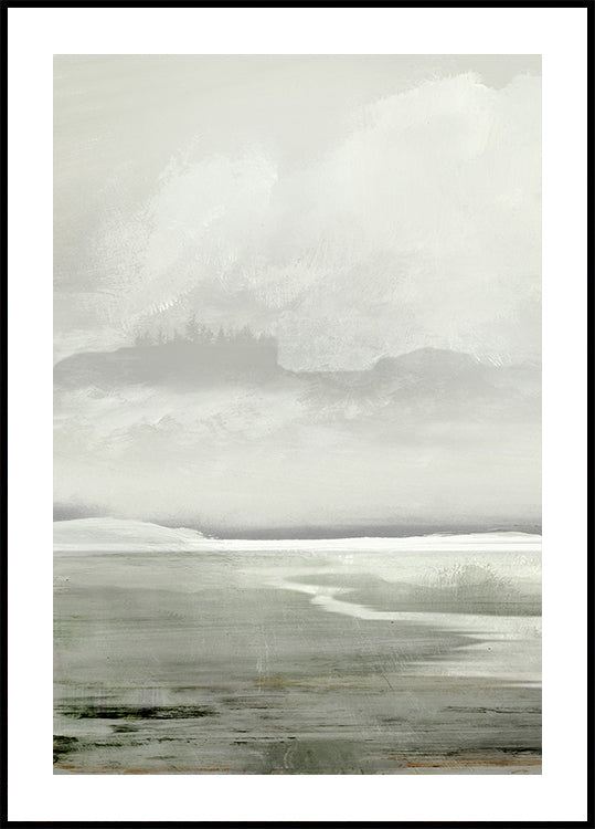 De affiche van het meer