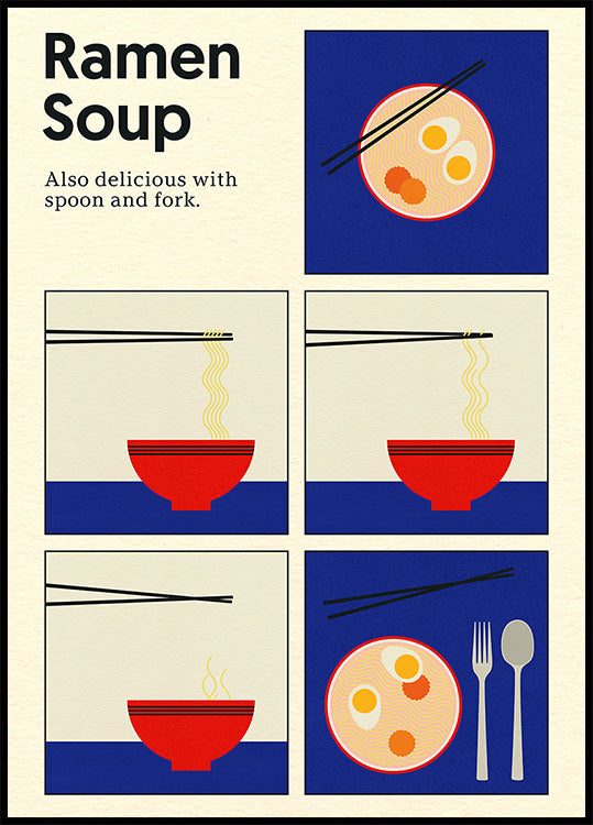 Poster Ramen Soepposter