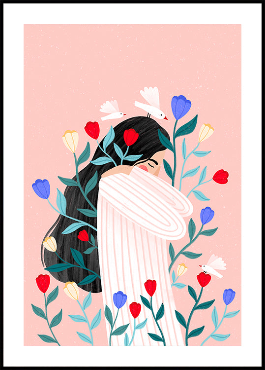 Beige abstracte vormen