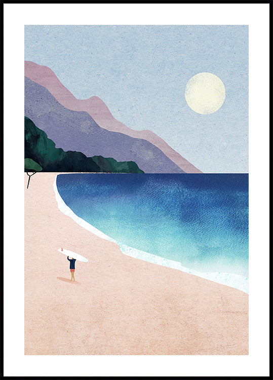 Surf strand poster