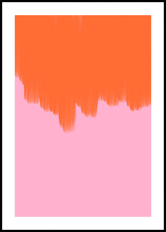 Oranje Over Bloesem Poster