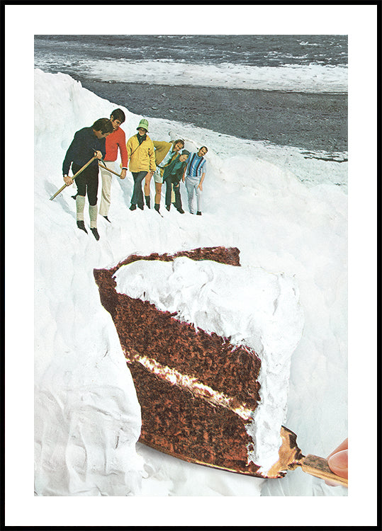 Gletsjer afkalfcake - Dessert Snow Mountain Poster
