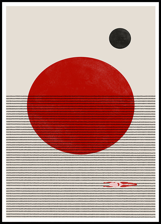 Zwevende horizontenposter