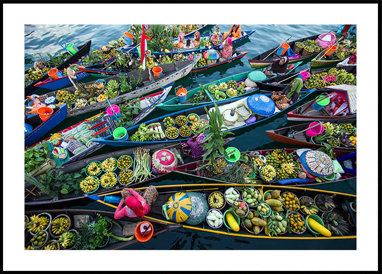 Drijvende markt van Banjarmasin