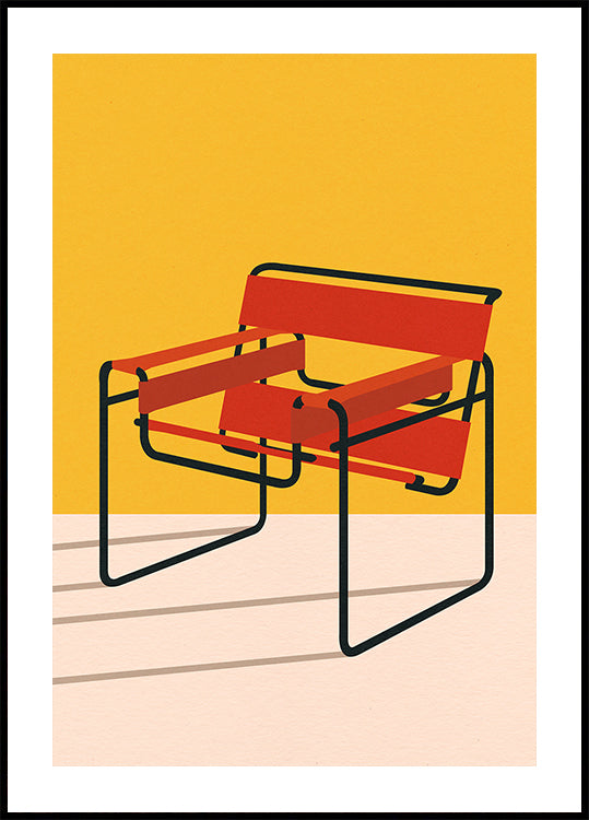 Wassily stoel Marcel Breuer-poster