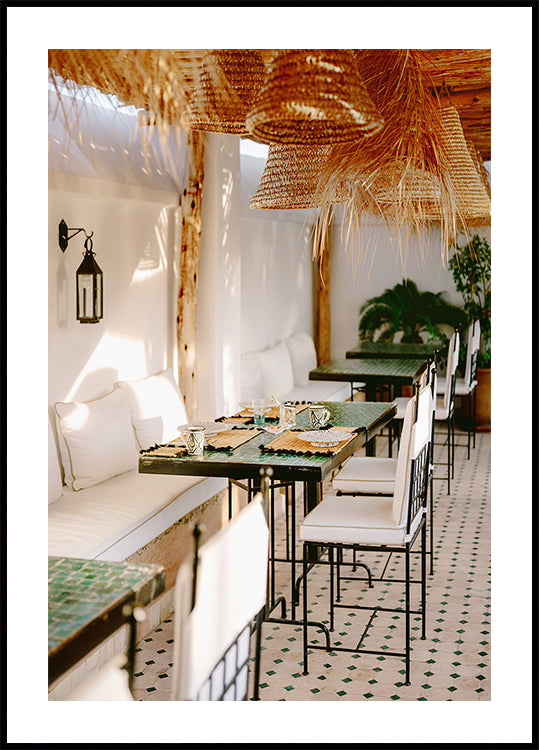 Klaar voor ontbijt | Marrakech reisfotografie poster