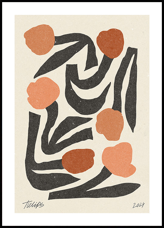 Moderne bloem 03 poster