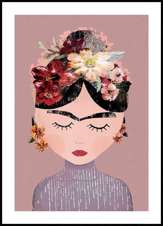 Bloemen sereniteit poster