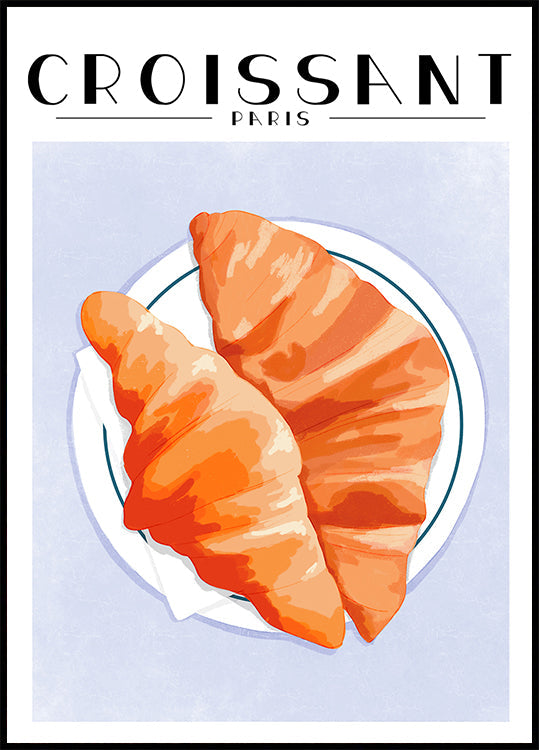 Croissant - Parijs-poster