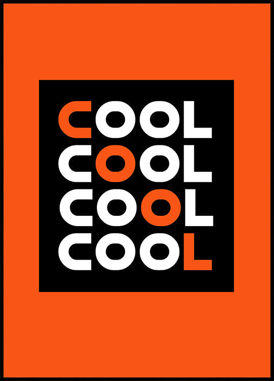 Vier keer coole poster