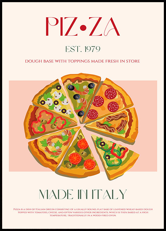 Plakjes Italië Poster