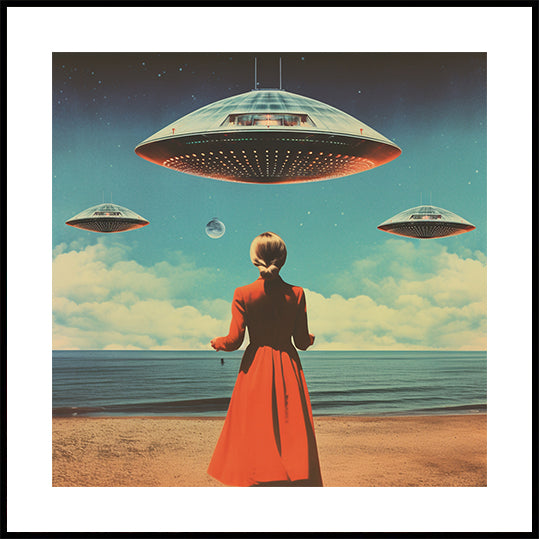 UFO Skies Collagekunst (NIEUW)