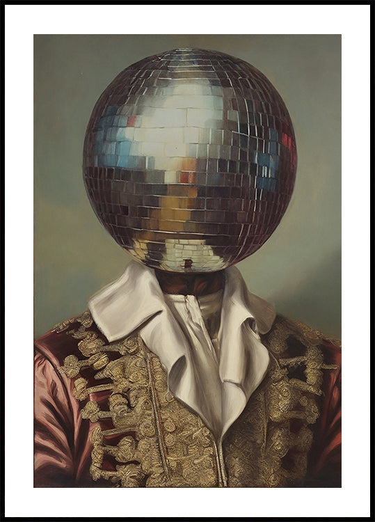 DiscoHead King / gewijzigde collagekunst (NIEUW)