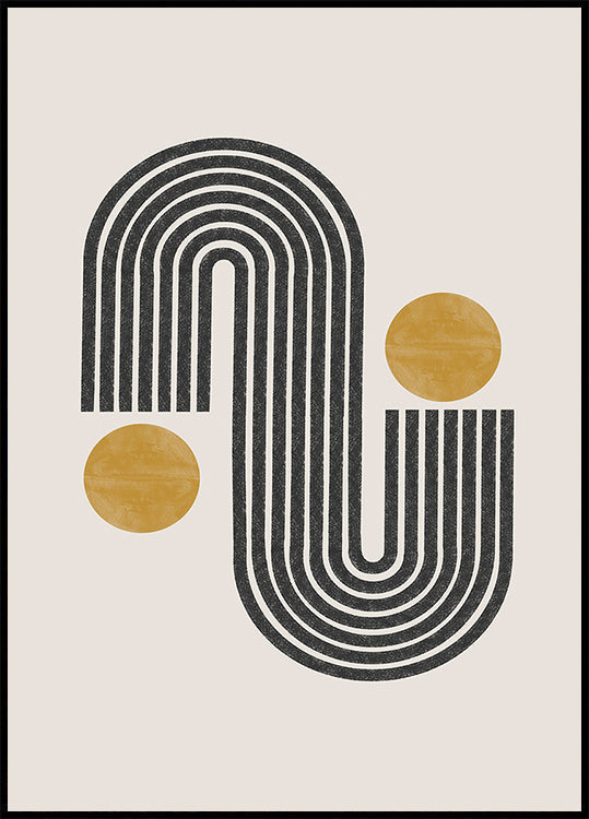 Gebogen harmonieposter