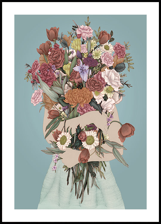 Een grote poster van Garden Teal verzamelen