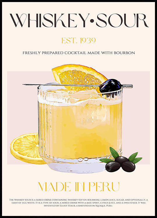 Peruaanse Whiskey Bliss-poster