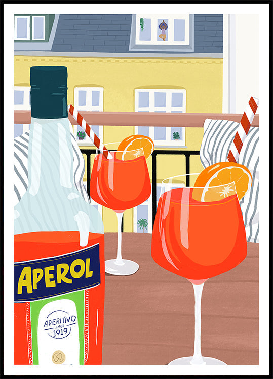 Balkon "Hygge"-poster