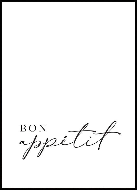 Bon appétit-poster