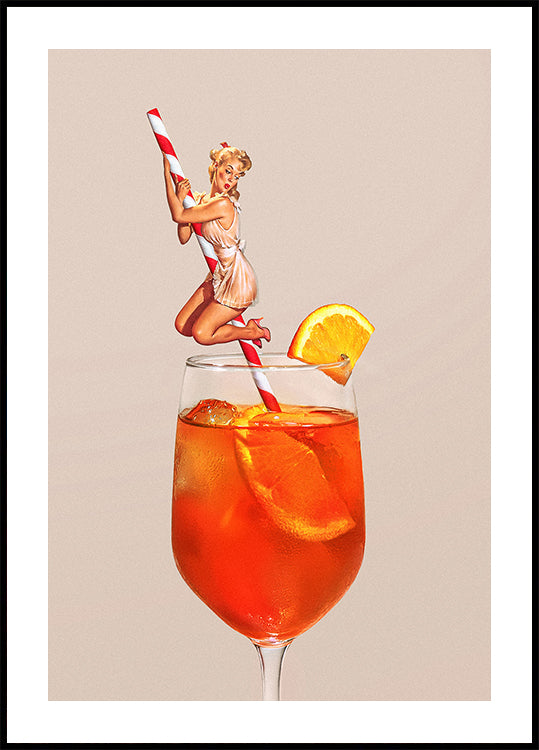 Retro Spritz-cocktailposter