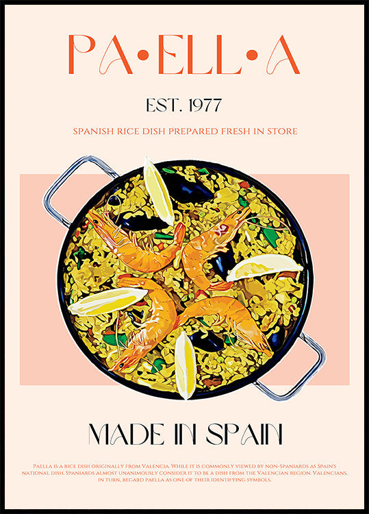 Paella perfectie poster