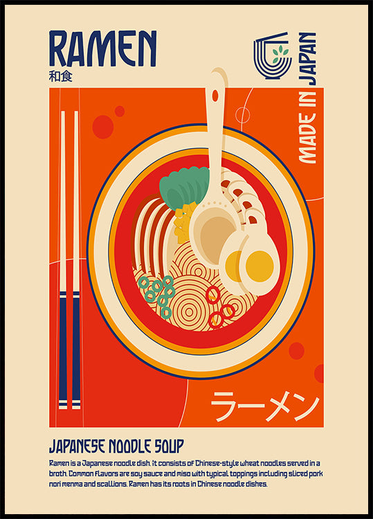 Ramen Japans eten print poster