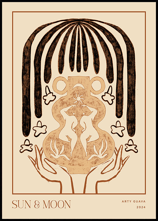 Vaartuigcollectie: zon- en maanposter